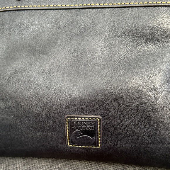 Dooney & Bourke Cameron Florentine Navy Leather Satchel. New with tags - Picture 3 of 11